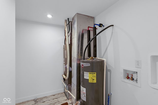 1409 N Grant Ave, Indianapolis, IN 46201 - utility room with electric water heater