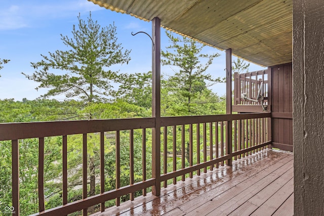 8176 Shorewalk Dr Unit C, Indianapolis, IN 46236 - view of wooden deck
