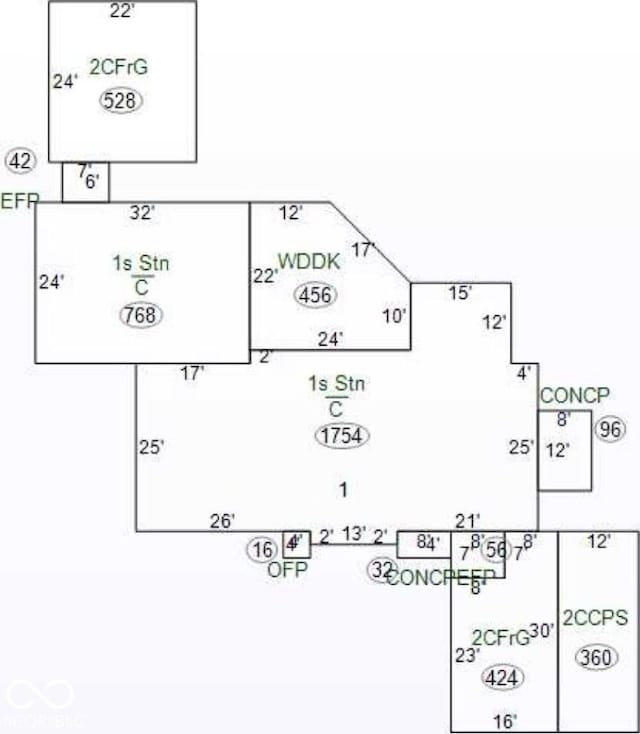 1802 Laurel Dr, Columbus, IN 47203 - view of room layout