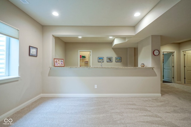 16209 Natures Way, Westfield, IN 46074 - bar area featuring carpet and recessed lighting