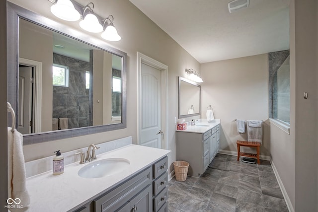 16209 Natures Way, Westfield, IN 46074 - full bathroom with two vanities and walk in shower