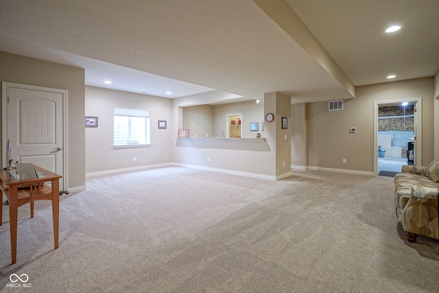 16209 Natures Way, Westfield, IN 46074 - below grade area featuring light colored carpet and recessed lighting