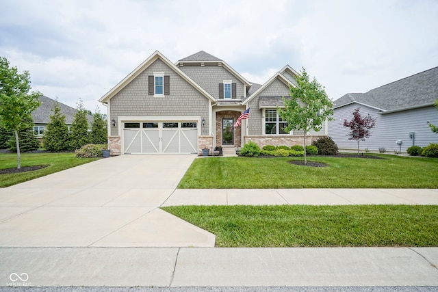 16209 Natures Way, Westfield, IN 46074 - craftsman-style home with driveway, a garage, and a front yard