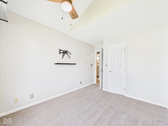 114 Bluebird Ln, Sulphur Springs, IN 47388 - carpeted empty room featuring ceiling fan and baseboards