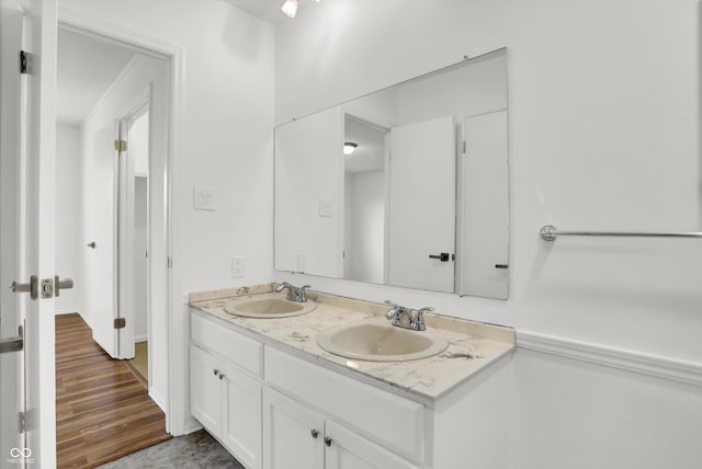 2642 Country Estates Dr, Indianapolis, IN 46227 - full bathroom featuring double vanity