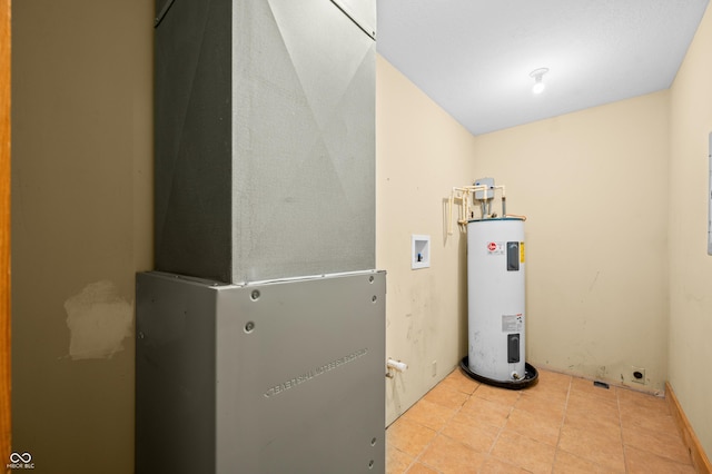 5800 S Shore Dr, Nashville, IN 47448 - utility room featuring water heater