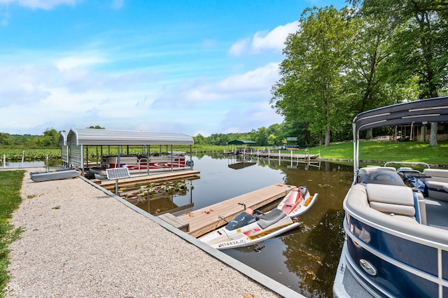 5800 S Shore Dr, Nashville, IN 47448 - dock area featuring a water view