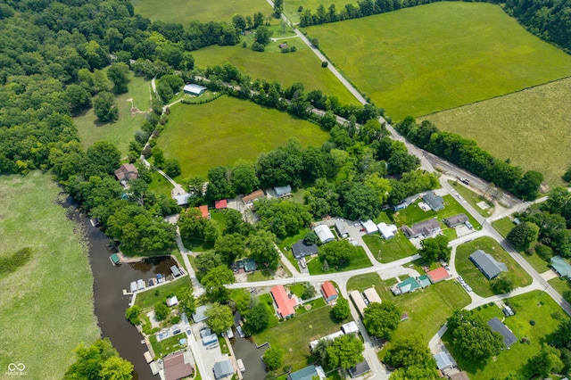 5800 S Shore Dr, Nashville, IN 47448 - aerial view of property and surrounding area with a nearby body of water and rural landscape
