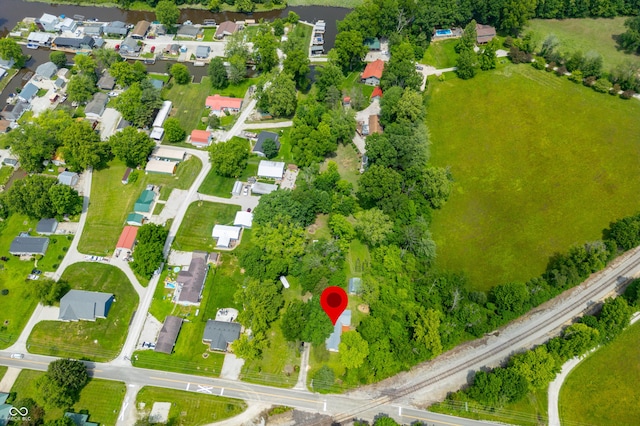 5800 S Shore Dr, Nashville, IN 47448 - aerial view of property and surrounding area with nearby suburban area