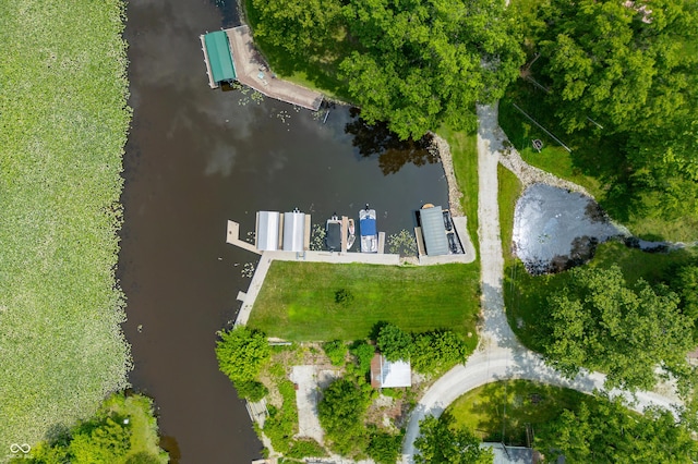 5800 S Shore Dr, Nashville, IN 47448 - bird's eye view of a nearby body of water