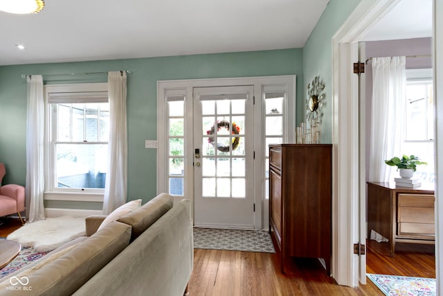 4813 E 11th St, Indianapolis, IN 46201 - entryway featuring wood finished floors and plenty of natural light
