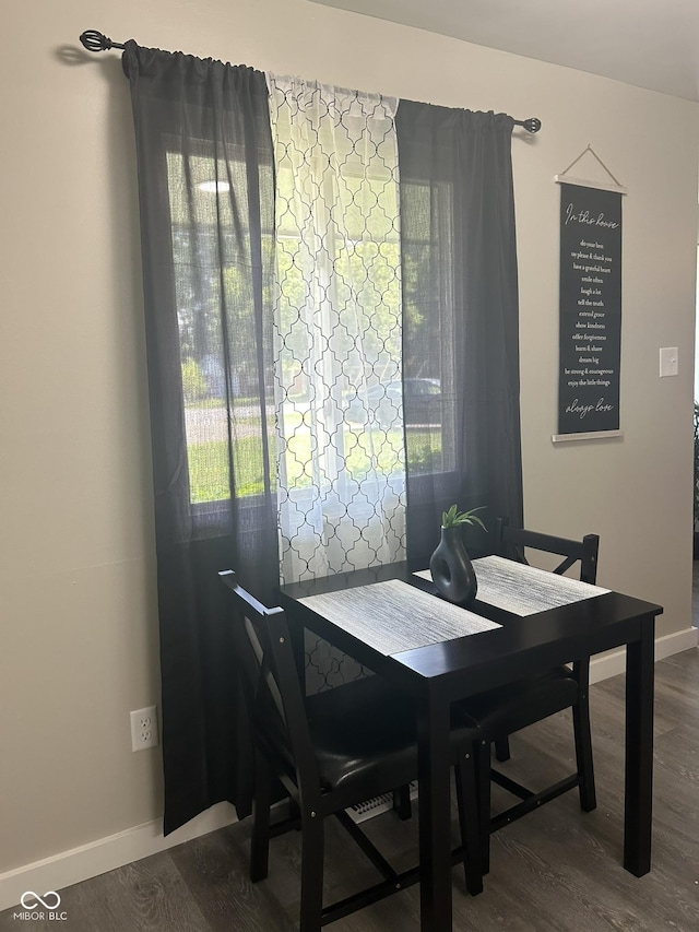 880 N Avon Ave, Avon, IN 46123 - dining room with dark wood-type flooring and healthy amount of natural light