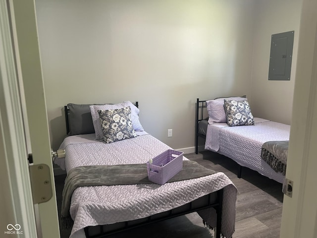 880 N Avon Ave, Avon, IN 46123 - bedroom with electric panel and wood finished floors