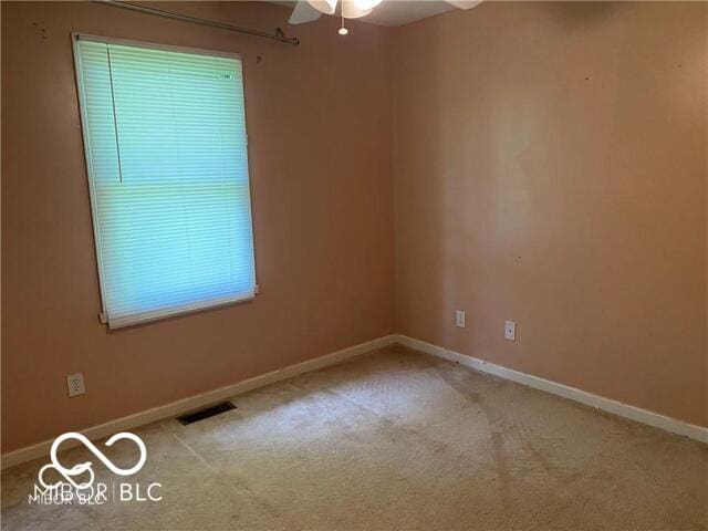 1128 Brookside Ct, Avon, IN 46123 - unfurnished room featuring a ceiling fan and carpet flooring
