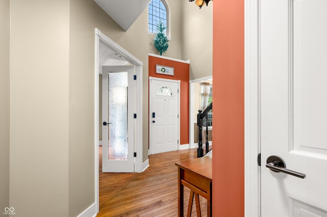 7833 Meadow Bend Dr, Indianapolis, IN 46259 - entryway with light wood finished floors, healthy amount of natural light, and baseboards