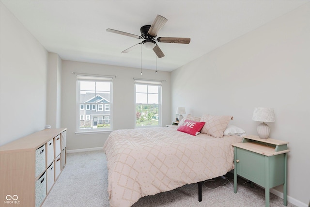 3643 Thomas Jefferson St, Westfield, IN 46074 - bedroom featuring light carpet and a ceiling fan