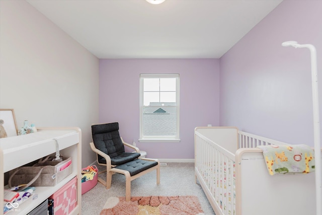3643 Thomas Jefferson St, Westfield, IN 46074 - carpeted bedroom featuring baseboards and a nursery area