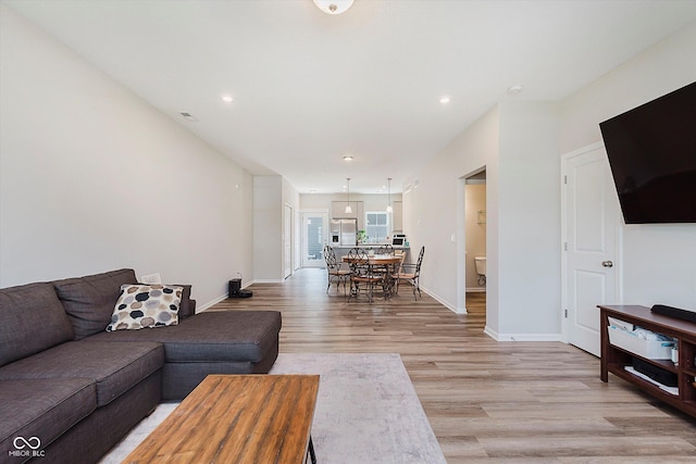 3643 Thomas Jefferson St, Westfield, IN 46074 - living area with light wood-type flooring and recessed lighting