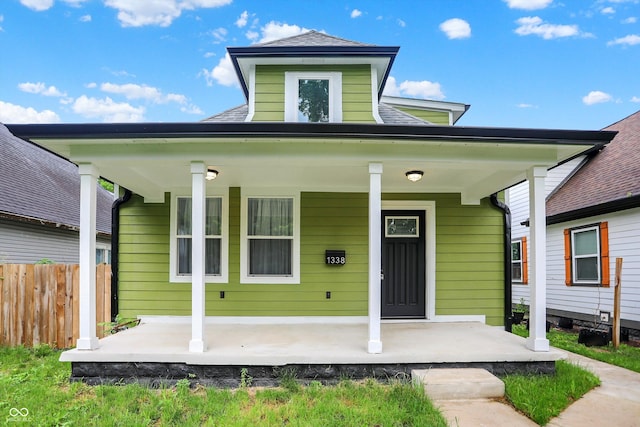1338 N Parker Ave, Indianapolis, IN 46201 - view of front facade featuring covered porch