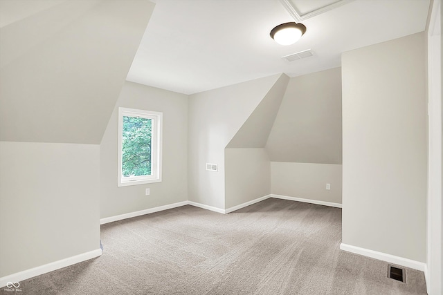 1338 N Parker Ave, Indianapolis, IN 46201 - additional living space featuring carpet, baseboards, and lofted ceiling