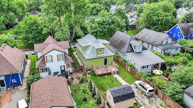 1338 N Parker Ave, Indianapolis, IN 46201 - aerial perspective of suburban area