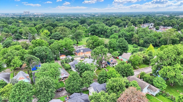 1338 N Parker Ave, Indianapolis, IN 46201 - aerial overview of property's location with nearby suburban area