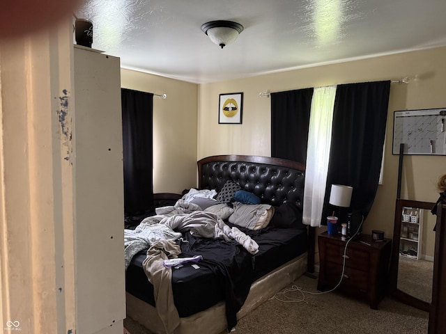 bedroom featuring carpet flooring