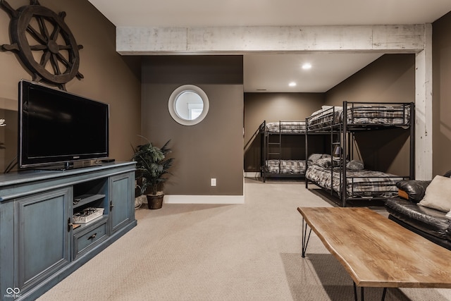 10974 Harbor Bay Dr, Fishers, IN 46040 - bedroom with light carpet and baseboards