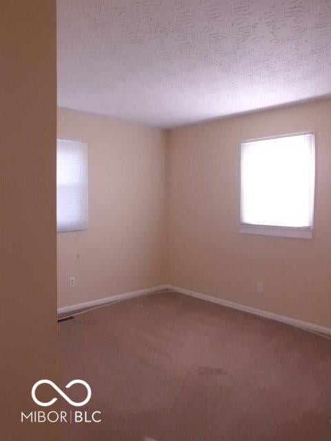 2250 N Goodlet Ave, Indianapolis, IN 46222 - spare room with a textured ceiling and carpet