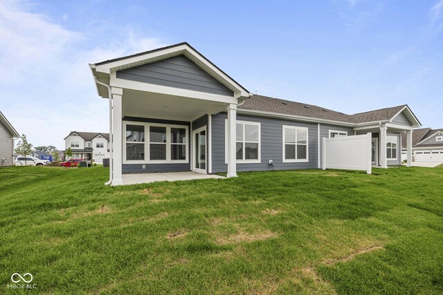 12500 Morning Ridge Way, Noblesville, IN 46060 - back of house with a yard and a patio area