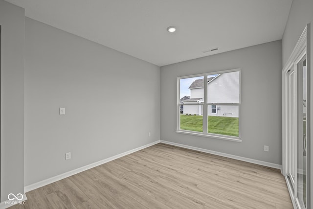12500 Morning Ridge Way, Noblesville, IN 46060 - unfurnished bedroom featuring light wood-style floors, baseboards, and recessed lighting