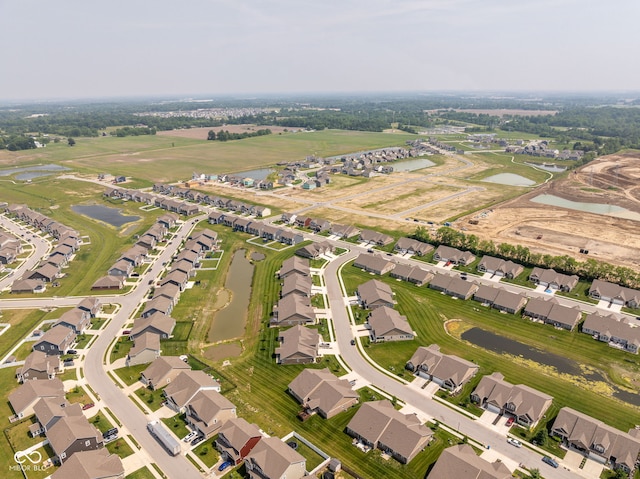 8842 Twain Ln, Indianapolis, IN 46239 - aerial view of property and surrounding area featuring a nearby body of water and nearby suburban area