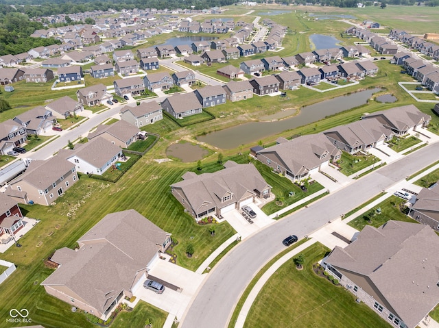 8842 Twain Ln, Indianapolis, IN 46239 - aerial overview of property's location featuring nearby suburban area and a nearby body of water