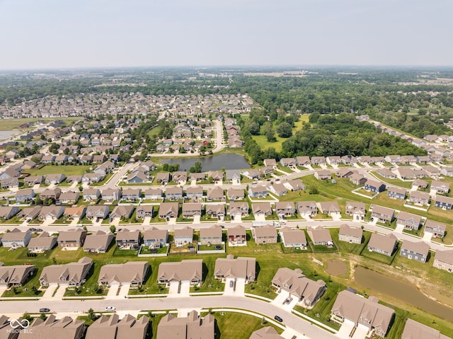 8842 Twain Ln, Indianapolis, IN 46239 - aerial overview of property's location featuring a large body of water and nearby suburban area