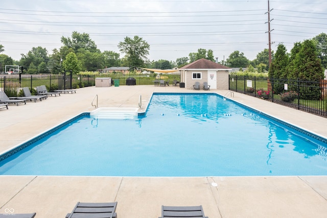 47 Torrey Pine Dr, Brownsburg, IN 46112 - community pool featuring a patio