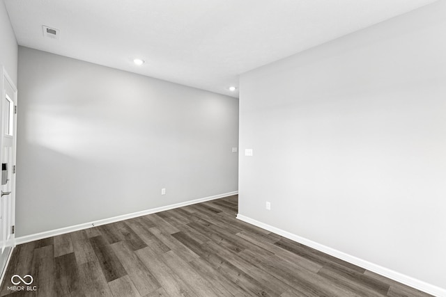 12516 Morning Ridge Way, Noblesville, IN 46060 - spare room featuring recessed lighting and dark wood-type flooring