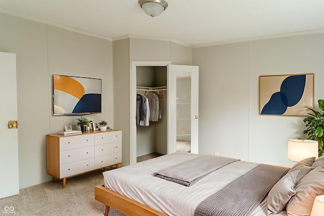 3149 Carson Ave, Indianapolis, IN 46227 - bedroom with crown molding and light colored carpet
