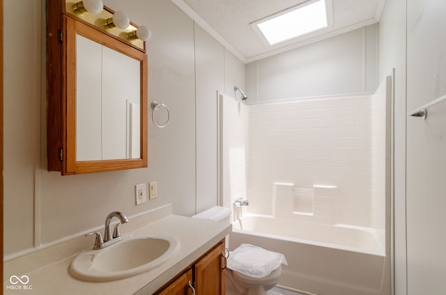 3149 Carson Ave, Indianapolis, IN 46227 - bathroom with vanity,  shower combination, and crown molding
