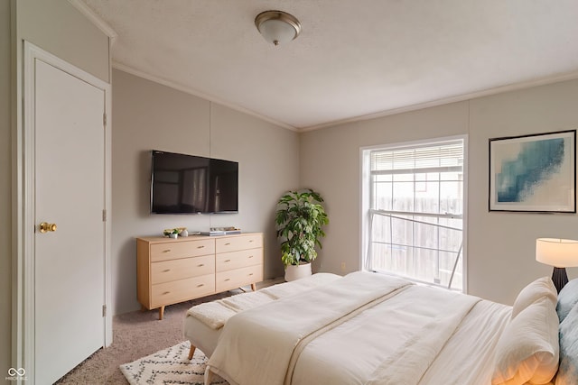 3149 Carson Ave, Indianapolis, IN 46227 - bedroom featuring crown molding and light colored carpet
