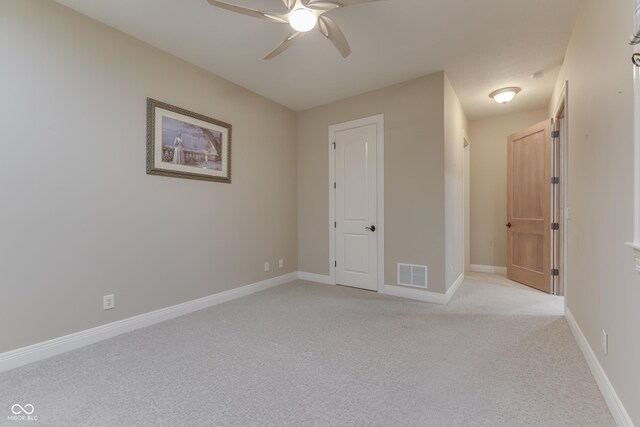 3795 Claybrook Ct, Bargersville, IN 46106 - unfurnished bedroom featuring light colored carpet and a ceiling fan