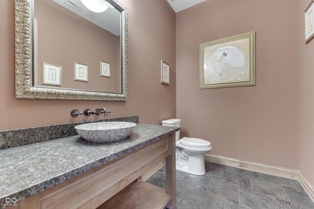 3795 Claybrook Ct, Bargersville, IN 46106 - bathroom with vanity and stone finish floors