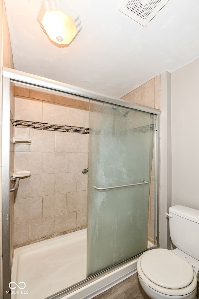 1543 W 79th St, Indianapolis, IN 46260 - full bathroom with a shower stall and wood finished floors
