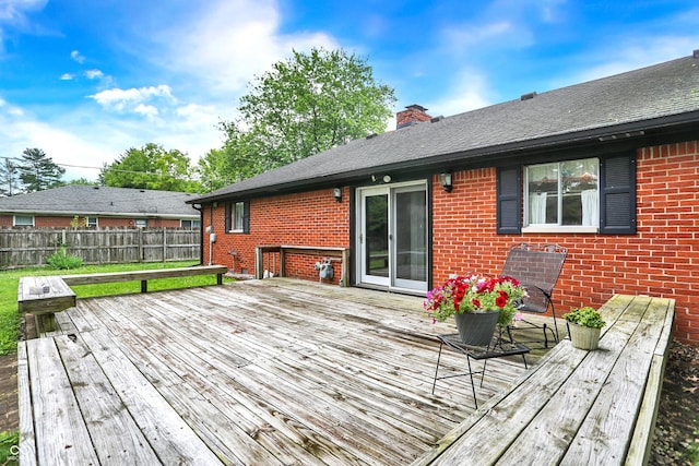 11630 Deanna Dr, Indianapolis, IN 46229 - view of wooden terrace