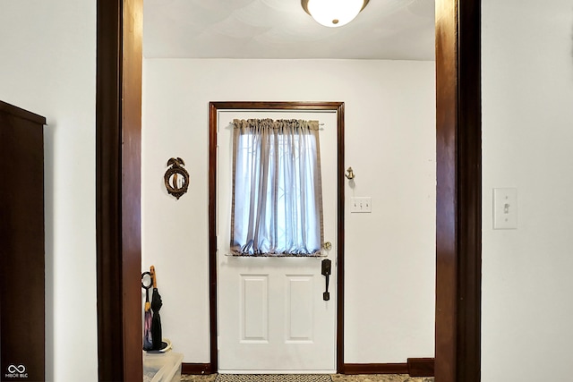 11630 Deanna Dr, Indianapolis, IN 46229 - foyer entrance featuring baseboards