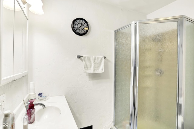 11630 Deanna Dr, Indianapolis, IN 46229 - bathroom with a stall shower and vanity