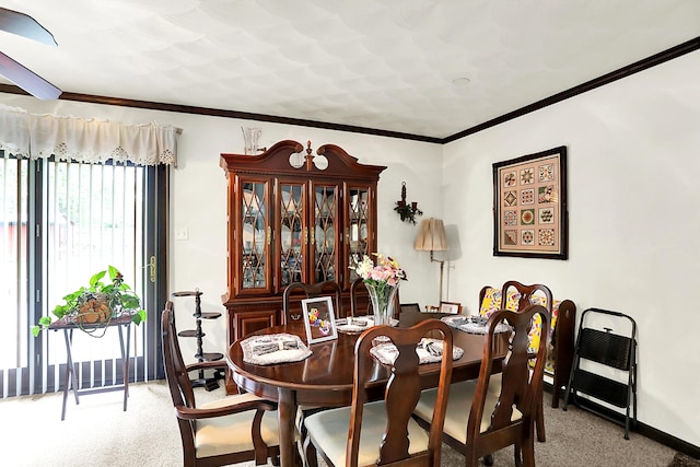 11630 Deanna Dr, Indianapolis, IN 46229 - carpeted dining area with ornamental molding