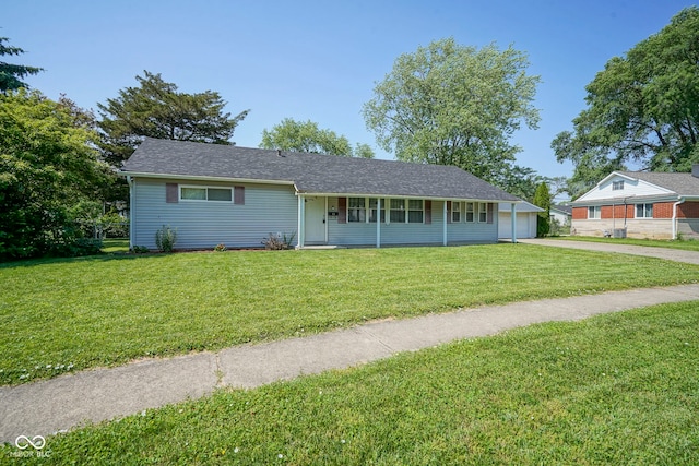 11 Sayre Dr, Greenwood, IN 46143 - single story home with a front yard and driveway