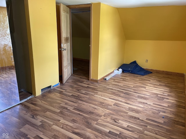 1163 Groff Ave, Indianapolis, IN 46222 - additional living space featuring wood finished floors and vaulted ceiling