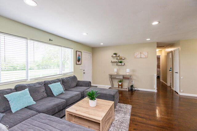 2170 N Old State Road 9, Columbus, IN 47203 - living area featuring recessed lighting and wood finished floors