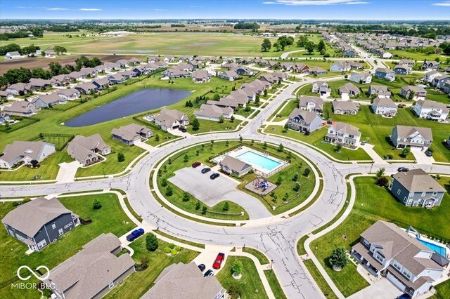 4253 Ironclad Dr, Bargersville, IN 46106 - view of property location with a large body of water and nearby suburban area
